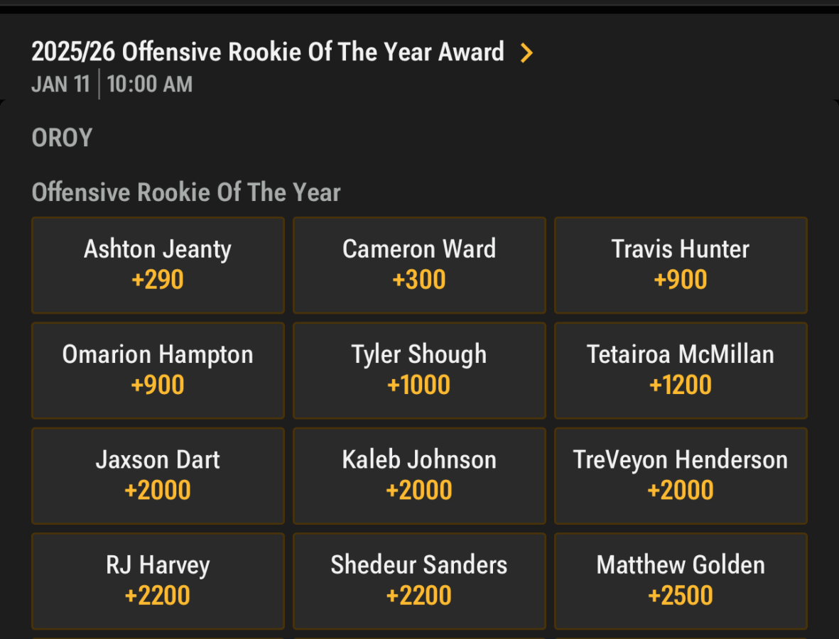 ashton jeanty offensive rookie of the year vegas local raiders