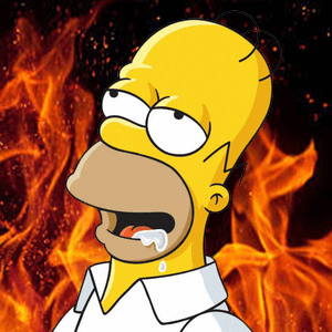 homer simpson drooling vegas local fire hot